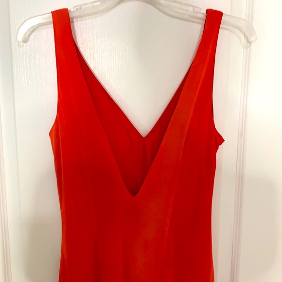 Coral asymmetrical slip dress - Picture 4 of 8